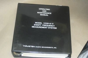 Wavetek 1038-H/V Frequency Measurement Operating Maintenance Manual 1038-D14A - Picture 1 of 2