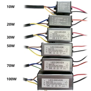 LED Driver Transformer 100W 50W 20W 10W Power Supply Floodlight Waterproof IP65 - Picture 1 of 30