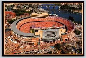 Postal de fútbol americano universitario Neyland Stadium Knoxville Universidad de Tennessee Vols - Imagen 1 de 2