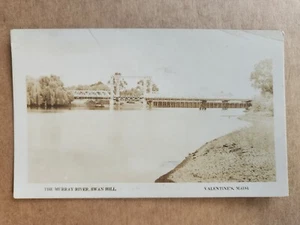 Foto real década de 1940 postal de San Valentín río Murray Swan Hill M 6184 - Imagen 1 de 2