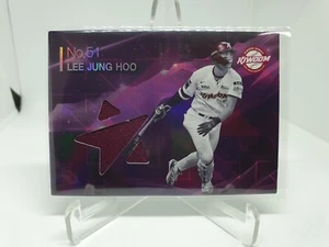 LEE JUNG HOO 2022 SCC Golden Premium Collection game worn jersey card MVP Season - Picture 1 of 2