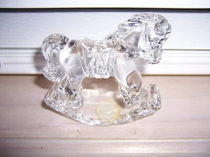 Princess House Crystal Treasures Rocking Horse - Picture 1 of 9