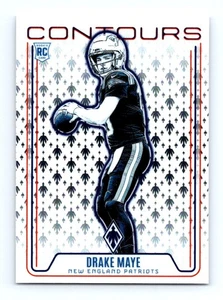 #CON-DME 2024 Panini Phoenix Contours Drake Maye RC New England Patriots - Picture 1 of 2