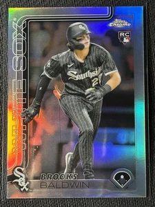 Brooks Baldwin [Refractor] #3 2025 Topps Chrome White Sox Rookie Card - Picture 1 of 2