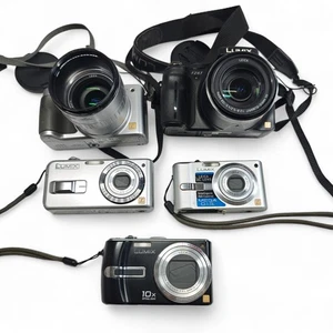5x Panasonic Digital Cameras Job Lot - LUMIX DMC TZ3 LS2 FX12 FZ5 FZ47 - Picture 1 of 10