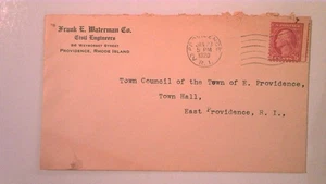 EXTREME WERBEHÜLLE: 1920 WATERMAN CO BAUINGENIEURE PROVIDENCE RI - Bild 1 von 1