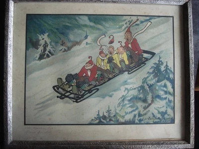 FARB LITHO- ERNST A: GRIEBEL: DER STREITBARE BOB: HANDSIGNIERT: - Bild 1 von 4