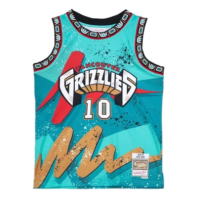Camiseta deportiva para hombre $150 Mitchell & Ness Mike Bibby Vancouver Grizzlies Hyper Hoops 2XL Foto 1 de 4