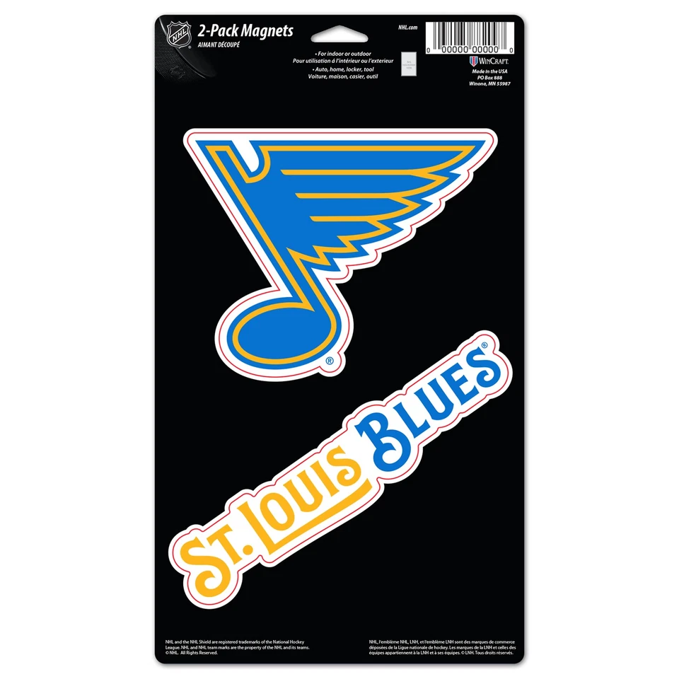 WinCraft St. Louis Blues Two-Piece Premium Acrylic Fridge Magnet Set - Image 1 of 1