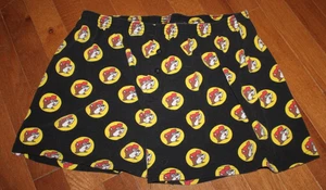 Buc-ees Logo Pajama Boxer Black Shorts Elastic Waist Button Fly Size Adult 2XL - Picture 1 of 3