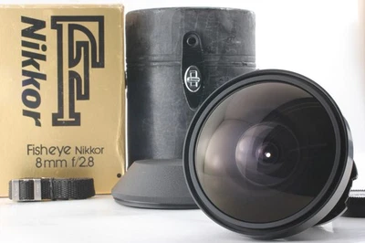[Excelente COMO NUEVO en Caja] Nikon Ai-s Ojo de Pez Nikkor 8 mm f/2,8 MF Lente Ancha de JAPÓN Foto 1 de 4