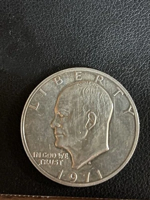 Moneda de dólar de plata Eisenhower 1971-S 40 % circulada sin clasificar Foto 1 de 2