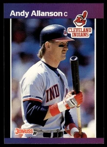 1989 Donruss #138b Andy Allanson "LEAF, INC." & "*Denotes * - Picture 1 of 2