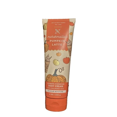 Bath & Body Works CREMA CORPORAL CON LECHE CALABAZA MALVAVISCO 8 OZ 24 horas hidratación Foto 1 de 4
