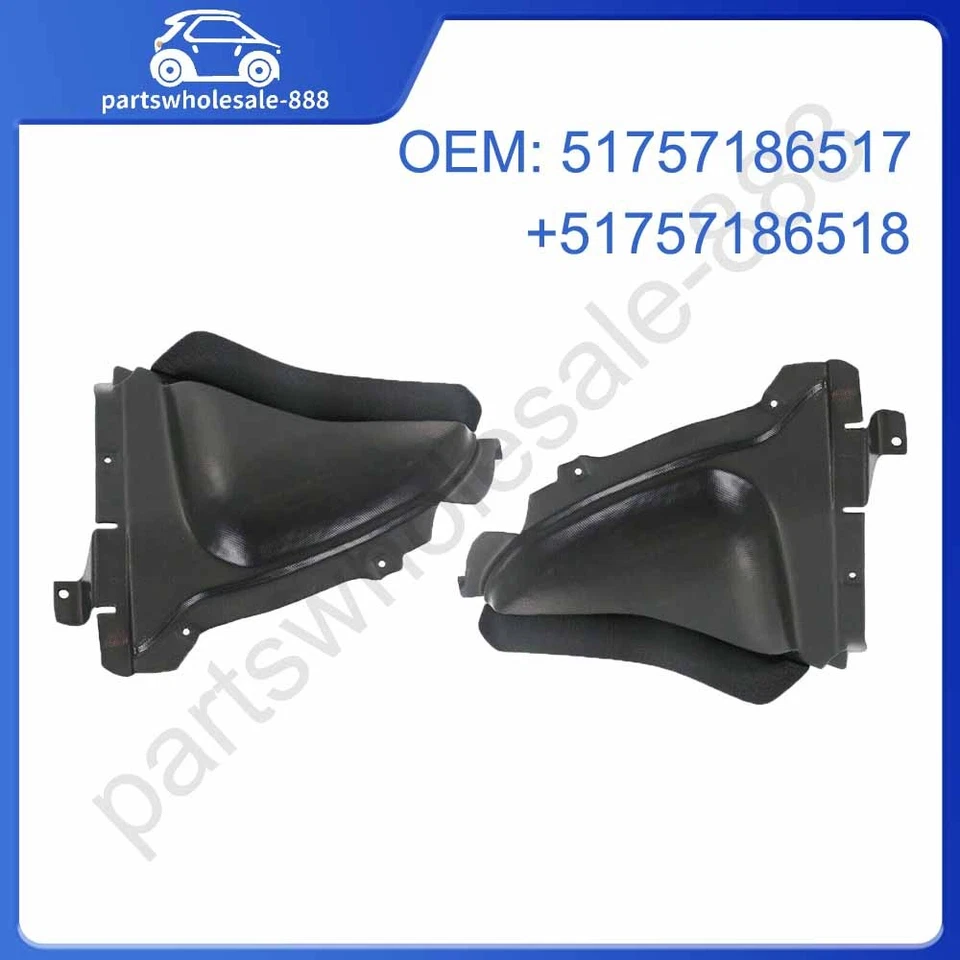 51757186517 Pair Splash Shield Under Covers For BMW 535i 528i 535d 2011-2016 Foto 1 de 4