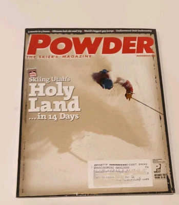 Powder Magazine Nov 2001 Vol 30 #3 Utah Holy Land Foto 1 de 4