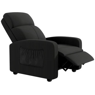 Fabric Recliner Chair, Home Theater Seating with Adjustable Backrest & Footrest - Image 1 of 2