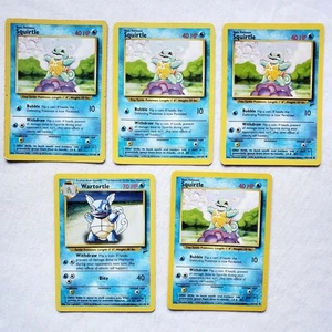 Squirtles Wartortle Base Set Unlimited 63/102 1999 WOTC Pokemon Card - Picture 1 of 6