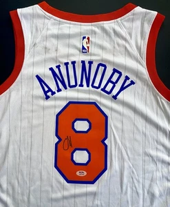 OG Anunoby Signed Autographed New York Knicks Jersey Psa/Dna Coa - Picture 1 of 4