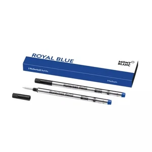 Montblanc 2 Rollerball Refills, Medium (M), Royal Blue, 128233 - Picture 1 of 2