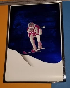 DOWNHILL SKI VTG ORIGINAL 1972 JAPAN WINTER OLYMPICS CHROME MYLAR FOIL POSTER - Bild 1 von 24