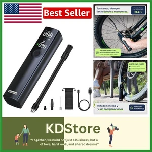 All-in-One Tire Inflator - Electric Pump with LED Light & Long-Lasting Standby - Picture 1 of 12