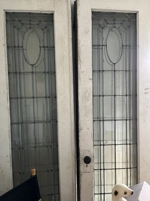 Cuatro puertas francesas, todas de vidrio biselado Foto 1 de 2