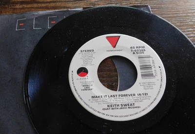 KEITH SWEAT MAKE IT LAST FOREVER / MAKE IT LAST FOREVER 45 RPM RECORD 074 - Image 1 of 2