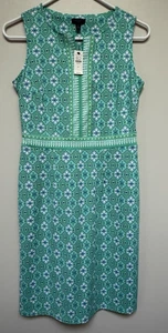 NWT TALBOTS Sleeveless Dress V Neck Stretch Effortless Jersey Small Petite - Picture 1 of 9