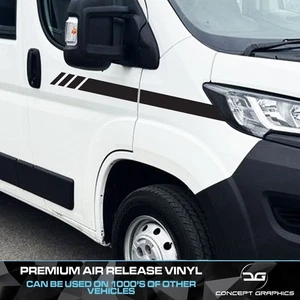 Racing Seitenstreifen Aufkleber Sticker Grafik Vinyl passt Citroen Relay alle Jahre - Bild 1 von 3