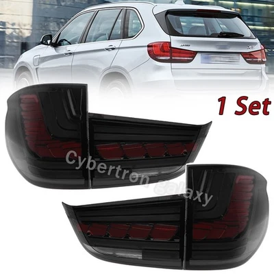 4Pcs Black Upgrade Style Tail Lamp Stop Lamp Taillight For BMW X5 F15 2014-2018 - Image 1 of 4