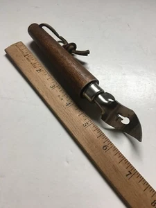 Vintage EDLUND Holzgriff Kombination Werkzeug Flasche & Dosenöffner Hergestellt in den USA 6,5" - Bild 1 von 3