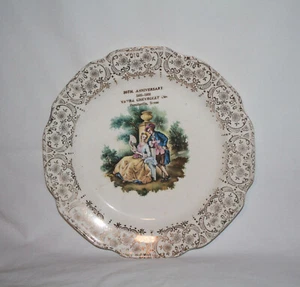Vintage 1952 9" China Advertising Plate, Fayetteville, Texas-Vavra Chevrolet Co. - Picture 1 of 3