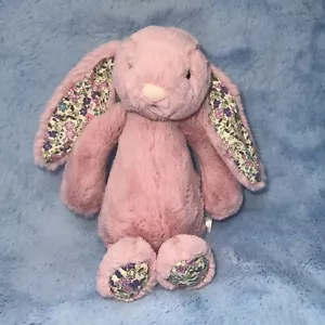Juguete de peluche Jellycat pequeña flor tulipán rosa tímido conejito conejo 8" malva - Imagen 1 de 3
