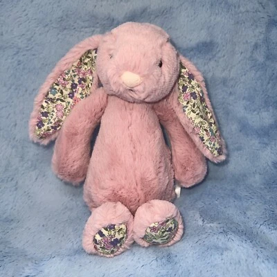 Jellycat Small Blossom Tulip Pink Bashful Bunny Rabbit plush toy 8" Mauve - Image 1 of 3