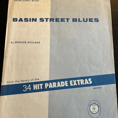 Basin Street Blues - 1933 Partituras de Spencer Williams - Ukelele Vocal Piano Foto 1 de 4