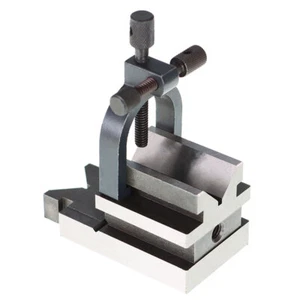 Angle V-Block Hardened Steel 3-1/2" x1-7/8" x1-7/8" W/Clamp Set 0.0003 USA - Picture 1 of 10