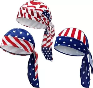 3 Pezzi Cappelli Do Strags Rugiada Rag Skull per Uomo Bandana Beanie Cappelli Pirata Ciclismo - Foto 1 di 4