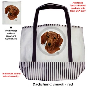 Canvas Tote - Shorthair Red Dachshund - Picture 1 of 1