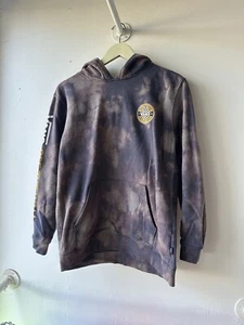 Vans Off The Wall Dark Blue Skateboard Hoodie Sweatshirt Youth Sz XL Toe Dye - Picture 1 of 15