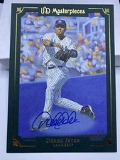 2007 Upper Deck UD Masterpieces Box Topper Derek Jeter Auto 5x7 Yankees MP-3