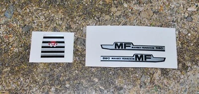 BRITAINS 1/32 REPRO MASSEY FERGUSON MF 590 TRACTOR VINYL GRILL & SIDE DECALS