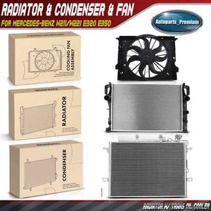 Radiator & AC Condenser & Cooling Fan Kit for Mercedes-Benz W211/W221 E320 E350 - Picture 1 of 9