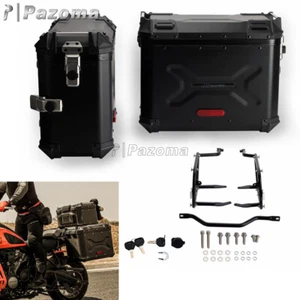 Motorcycle Large Capacity Side Case w/Mounting plate For Harley Pan America 1250 - Picture 1 of 12