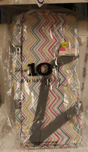 BOLSO UTILITARIO GRANDE TREINTA Y UN NUEVO EN PAQUETE 840-C DÉCIMO ANIVERSARIO PATRÓN PASTEL ZIG ZAG - Imagen 1 de 5