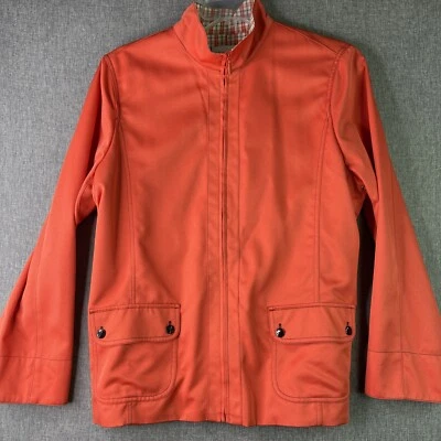 Alfred Dunner Womens Size 16 Windbreaker Jacket Zip Front Cherry Red WS21 - Image 1 of 4