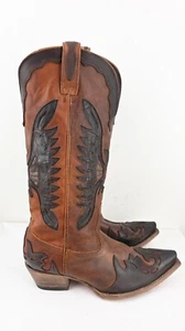 Free Bird "Willie" cowboy boots in cognac size EU42/USW11 BNWB - Picture 1 of 19