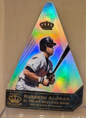 1997 Pacific Crown CRAMER'S CHOICE #1 Roberto Alomar HOF RARE ICONIC DIE CUT - Image 1 of 2