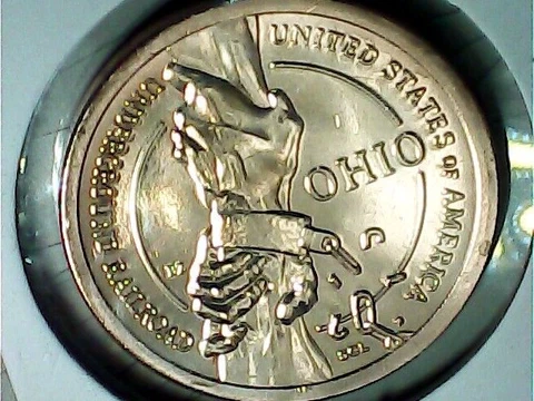 2023 P D American Innovation Ohio Underground Railroad $1 (2 Coin Set) BU Cover