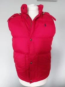 Womens Ralph Lauren Gilet With Hood, Zip And Buttons L (14-16) - Picture 1 of 8
